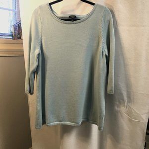 Talbots Light Blue Cotton Sweater Sz 1X